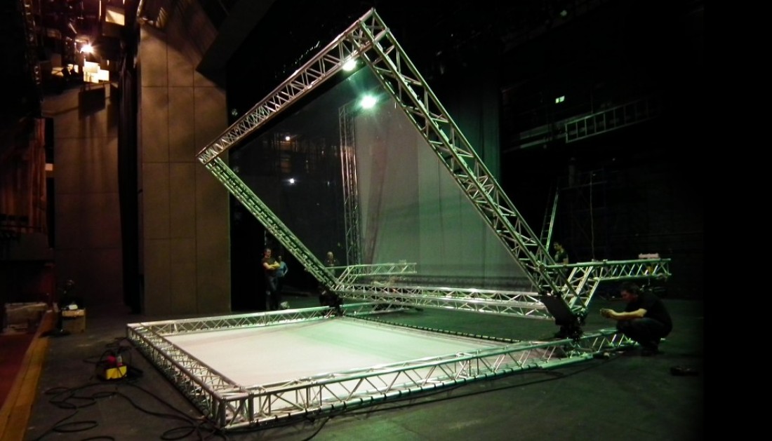 Foil de proyección holográfica de Tamaño de tamaño personalizado para espectáculo de etapas