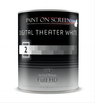 Pintura de pantalla de proyección sobre rollo de pared o spray Color gris claro Teatro digital blanco