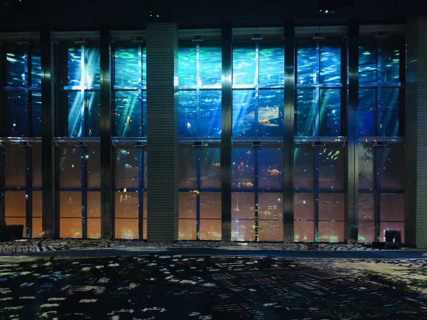 Película de pantalla de proyección holográfica transparente para ventanas de la tienda