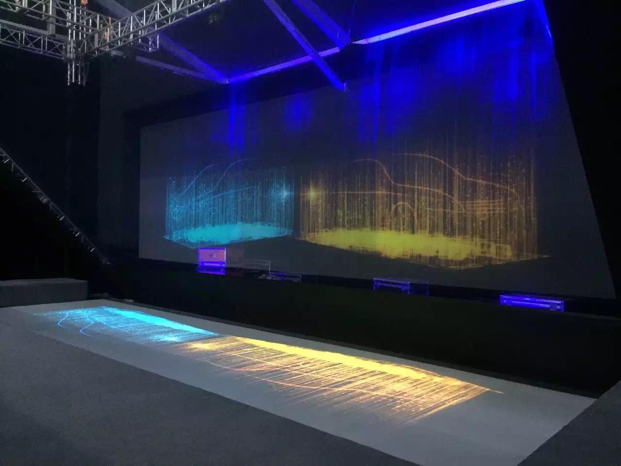 5m × 50 metros de proyección holográfica Foil 3D Pepper's Ghost para eventos de relaciones públicas